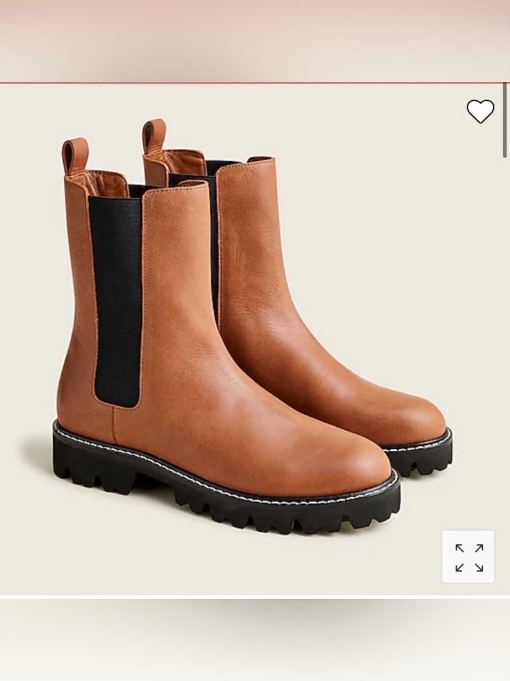J.Crew leather Chelsea boot